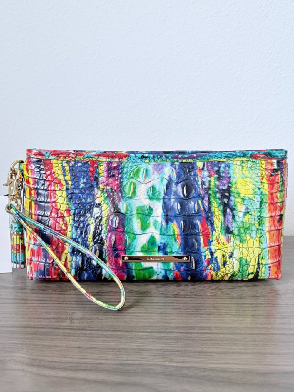 BRAHMIN Kayla Large Wristlet Clutch - Multicolor Melbourne